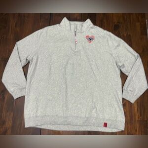 Disney Cruise Line 1998 Authentic 1/4 Zip Grey Sweatshirt Women’s Size 2X